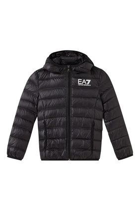 EA7 Sporty Core ID Hooded Down Jacket